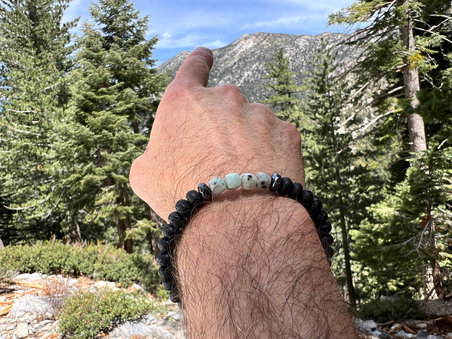 Mens Kiwi Jasper Bracelet